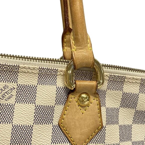 Auth LOUIS VUITTON Saleya PM N51186 Azur Damier - VI0076 Handbag Damier Canvas - Picture 9 of 14